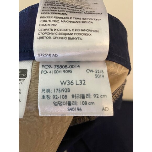 2 Pairs Dockers Mens Alpha Khaki Pants Supreme Flex Black Blue W36 L32 - Picture 6 of 12